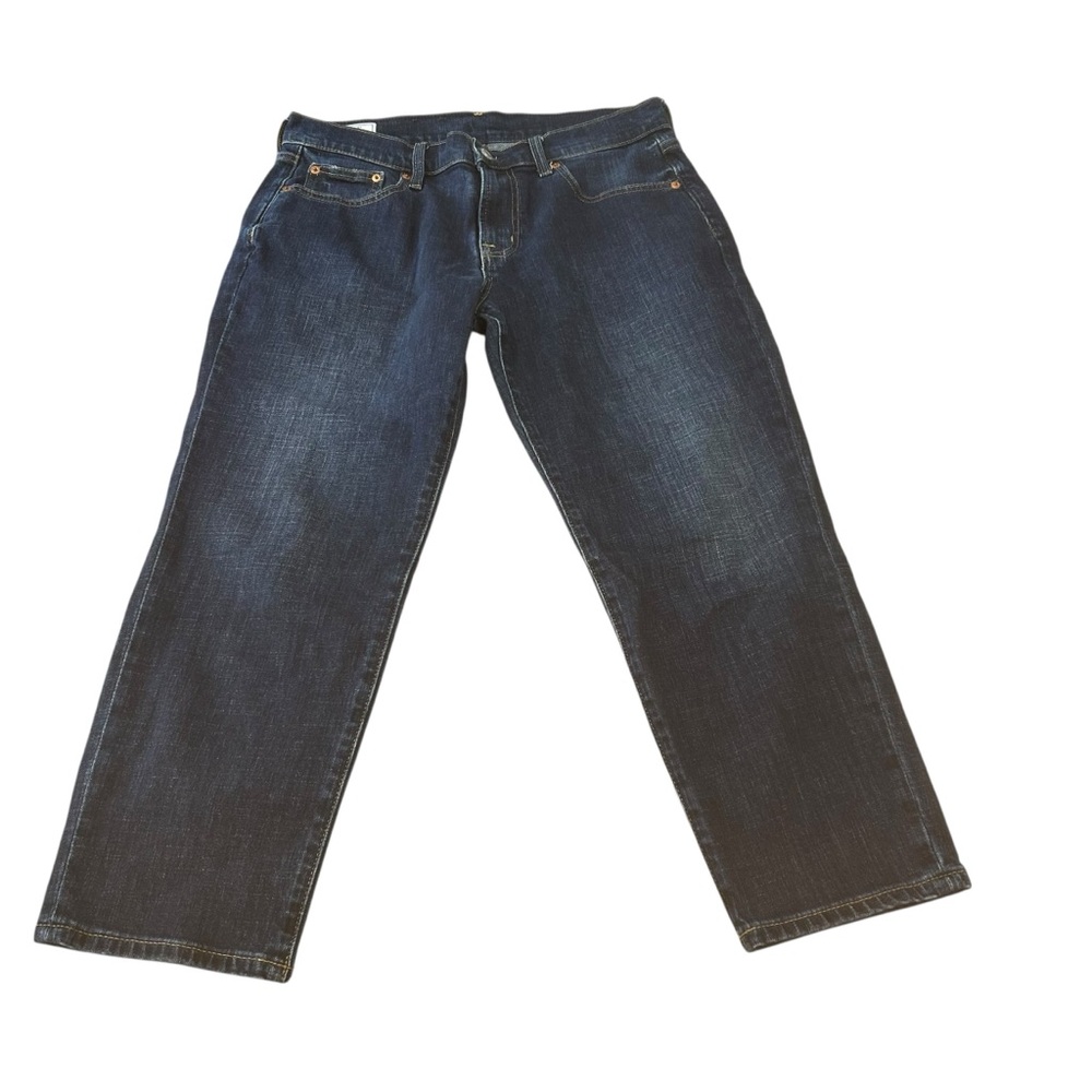 GAP dark wash girlfriend mid rise jeans- womens Size 6 petite
Casual classic - Picture 5 of 14